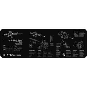 Vector Optics 36x12 Inch AR15 .223 Carbine Gun Cleaning Bench Rubber Mat