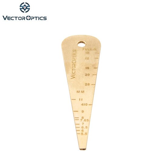 Vector Optics BRASS Gun Bore Gauge Bronze Check Caliber Bore Vector Optics BRASS Gun Bore Gauge Bronze Check Caliber Bore