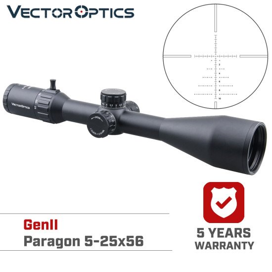 Vector Optics Paragon 5-25x56 SFIR Gen II 2KM Long Range .338