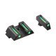 Vector Optics Handgun Pistol Front Rear Fiber Optic Combat Sight Combo Green fit Glock Models G17 G19 Vector Optics Handgun Pistol Front Rear Fiber Optic Combat Sight Combo Green fit Glock Models G17 G19