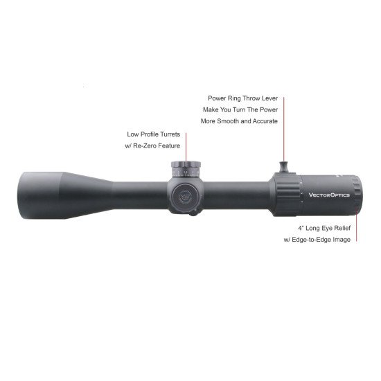 Vector Optics Marksman 4-16x44 FFP Tactical Riflescope 1/10 MIL