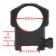 Vector Optics Tactical Mark 30mm High Profile Rifle Scope Picatinny Mount 