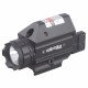 Vector Optics Tactical Pistol Flashlight with Red Laser Sight Combo for Glock 17, 19 Smith & Wesson