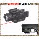 Vector Optics Tactical Pistol Flashlight with Red Laser Sight Combo for Glock 17, 19 Smith & Wesson