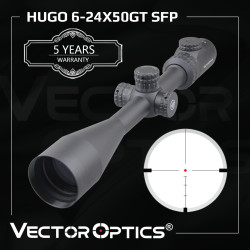 Vector Optics Hugo 6-24x50 GT BDC Reticle 11 Levels Red Fits .308win
