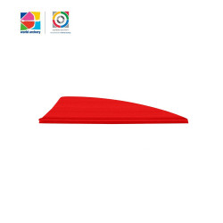 Sanlida Archery X10 1.75" Arrow Vanes Rubber Fletches Pack of 50Pcs