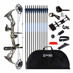 Sanlida Archery Dragon X8 Compound Bow Camo Pro Kit 70lbs