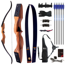 Sanlida Archery Eagle X9 New 58" 35# Recurve Takedown Wooden Bow Package