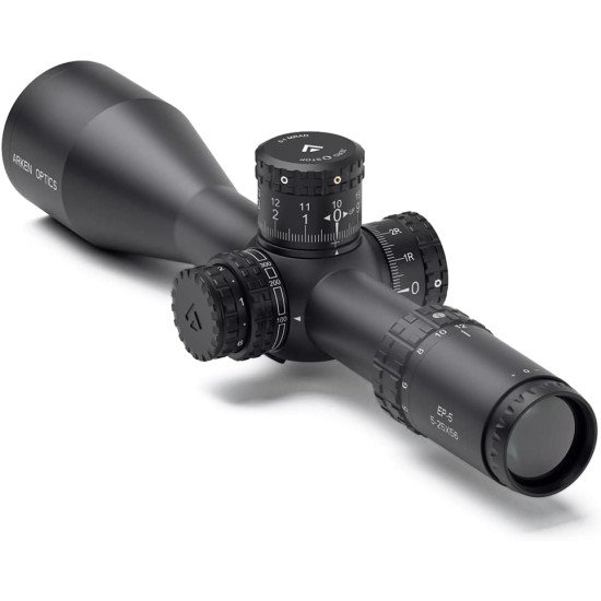 Arken Optics EP5 5-25X56 Rifle Scope FFP VPR MOA Illuminated Reticle with Zero Stop 34mm Tube Arken Optics EP5 5-25X56 Rifle Scope FFP VPR MOA Illuminated Reticle with Zero Stop 34mm Tube