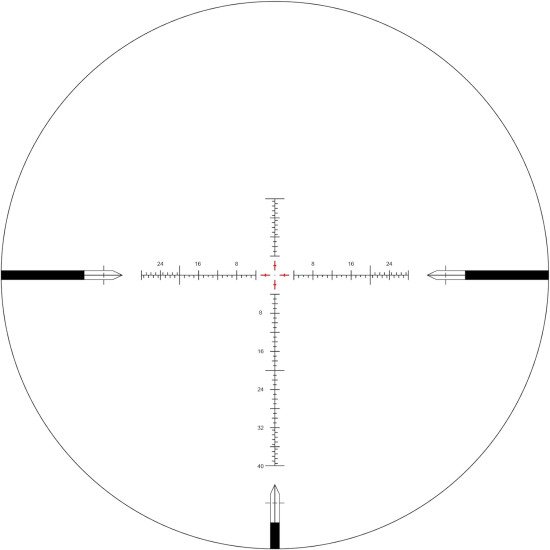 Arken Optics SH-4J 6-24X50 Rifle Scope FFP Illuminated Reticle with Zero Stop 34mm Tube