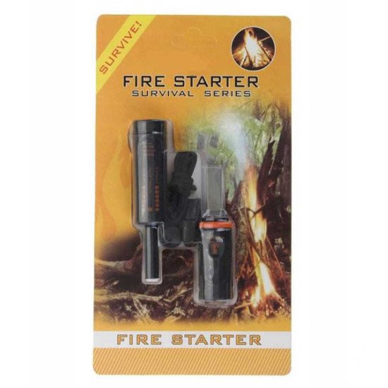 Survival Fire Starter Flint with Compass for Starting a Fire in Emergency Situations Survival Fire Starter Flint with Compass for Starting a Fire in Emergency Situations