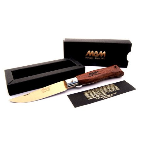 MAM HUNTING POCKET KNIFE 2009 Nr. 10 WITH BRONZE TITANIUM BLADE MAM HUNTING POCKET KNIFE 2009 Nr. 10 WITH BRONZE TITANIUM BLADE