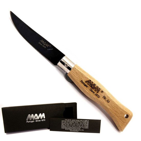 MAM POCKET KNIFE 2009-P Nr. 10 WITH BLACK TITANIUM BLADE MAM POCKET KNIFE 2009-P Nr. 10 WITH BLACK TITANIUM BLADE