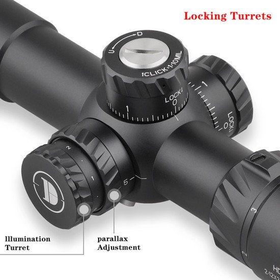 Discovery Optics HD 2-12X24 SFIR FFP Scope