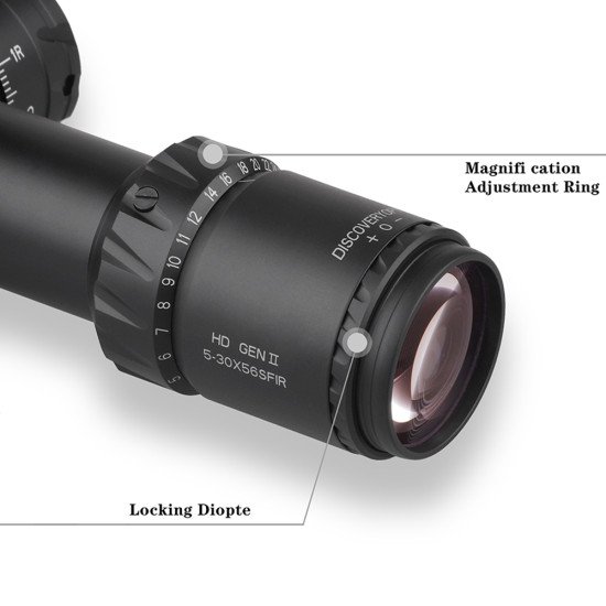 Discovery Optical HD 5-30X56 SFIR FFP ZEROSTOP GEN2 Model 2023 Discovery Optical HD 5-30X56 SFIR FFP ZEROSTOP GEN2 Model 2023