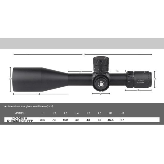 Discovery Optical HD 5-30X56 SFIR FFP ZEROSTOP GEN2 Model 2023 Discovery Optical HD 5-30X56 SFIR FFP ZEROSTOP GEN2 Model 2023