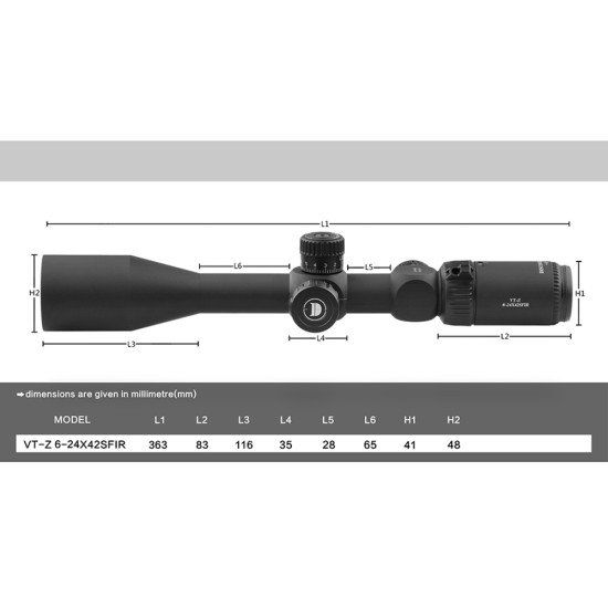 Discovery Optics VT-Z 6-24X42 SFIR Scope