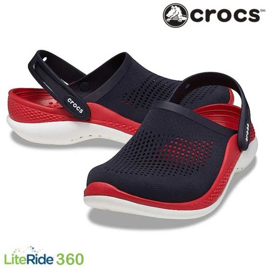 Crocs LiteRide 360 Clogs Black / Pepper Red Crocs LiteRide 360 Clogs Black / Pepper Red