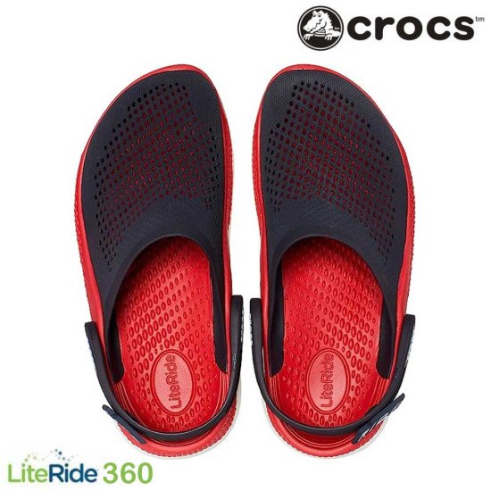 Crocs LiteRide 360 Clogs Black / Pepper Red Crocs LiteRide 360 Clogs Black / Pepper Red