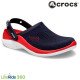 Crocs LiteRide 360 Clogs Black / Pepper Red Crocs LiteRide 360 Clogs Black / Pepper Red