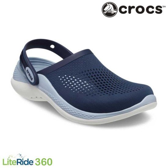 Crocs LiteRide 360 Clogs Navy Blue / Grey Blue Crocs LiteRide 360 Clogs Navy Blue / Grey Blue