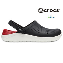 Crocs LiteRide Clogs Black and Red