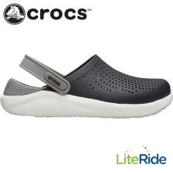 Crocs LiteRide Clogs Black and White