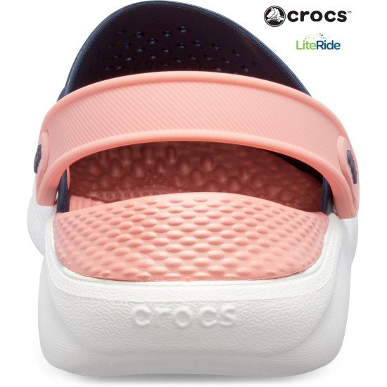 Crocs LiteRide Clogs Navy Blue and Pink Crocs LiteRide Clogs Navy Blue and Pink