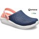Crocs LiteRide Clogs Navy Blue and Pink Crocs LiteRide Clogs Navy Blue and Pink