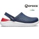 Crocs LiteRide Clogs Navy Blue and Red Crocs LiteRide Clogs Navy Blue and Red