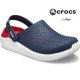 Crocs LiteRide Clogs Navy Blue and Red Crocs LiteRide Clogs Navy Blue and Red
