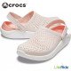 Crocs LiteRide Clogs Pearl White and Pink Crocs LiteRide Clogs Pearl White and Pink