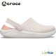 Crocs LiteRide Clogs Pearl White and Pink Crocs LiteRide Clogs Pearl White and Pink