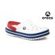 Crocs Shoes White and Blue Clogs Unisex