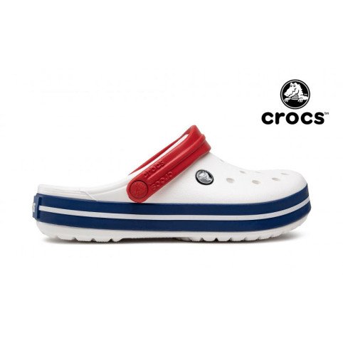Crocs Shoes White and Blue Clogs Unisex