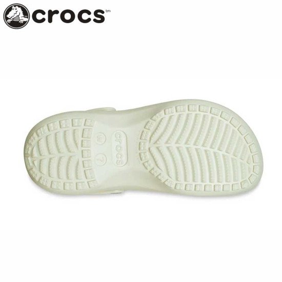 Women's Crocs Classic Platform Clog Roomy Fit Bone Women's Crocs Classic Platform Clog Roomy Fit Bone