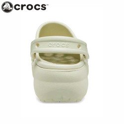 Women's Crocs Classic Platform Clog Roomy Fit Bone Women's Crocs Classic Platform Clog Roomy Fit Bone