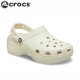 Women's Crocs Classic Platform Clog Roomy Fit Bone Women's Crocs Classic Platform Clog Roomy Fit Bone