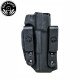 G19 -Double Clip IWB Kydex Black Holster Fits Glock 19/23/32/44/45