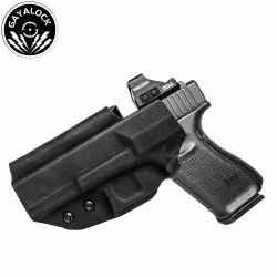 G19 -Double Clip IWB Kydex Black Holster Fits Glock 19/23/32/44/45