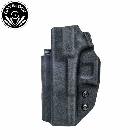 G19 -Double Clip IWB Kydex Black Holster Fits Glock 19/23/32/44/45