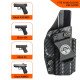 Gayalock IWB Kydex Carbon Black Holster Fits Glock 43/43X/43MOS/48/48MOS