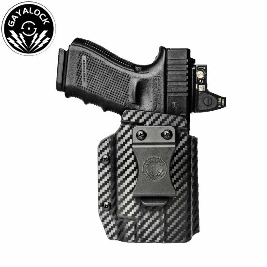 Gayalock IWB Kydex Holster Fits Glock 19/23/32/44/45 With Olight Baldr Mini Gunlight Gayalock IWB Kydex Holster Fits Glock 19/23/32/44/45 With Olight Baldr Mini Gunlight