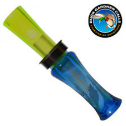 Buck Gardner Mallard Magic Double Reed Duck Call-Fluor Green and Blue Buck Gardner Mallard Magic Double Reed Duck Call-Fluor Green and Blue