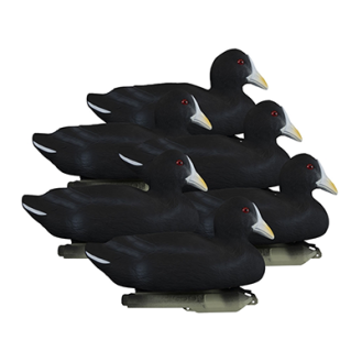 Higdon Foam Filled Coot Decoys 6 Pc