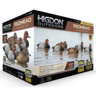 Higdon Foam Filled Red Head Duck Decoys 6 Pc