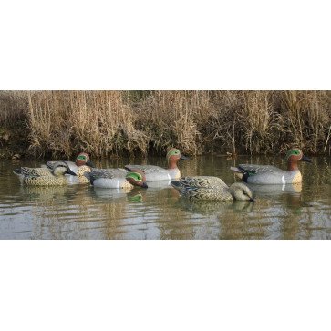 Higdon Green Wing Teal Duck Decoys 6 Pc.