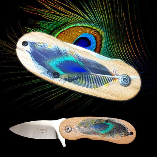 Jeep Peacock Feather Folding Tactical Hunting Pocket Knife Jeep Peacock Feather Folding Tactical Hunting Pocket Knife