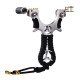 Slingshot of Resin Flat Rubber Band Hunting Shooting Catapult with Laser