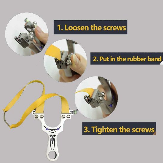 Stainless Steel Powerful Metal Slingshot Heavy Duty Stainless Steel Powerful Metal Slingshot Heavy Duty